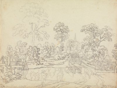 Um Ford em Wrentham, Suffolk de Benjamin West