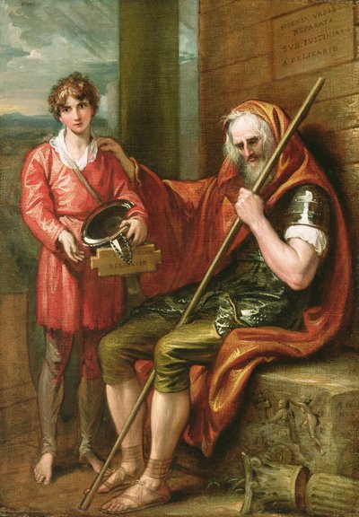 Belisário e o menino, 1802 de Benjamin West
