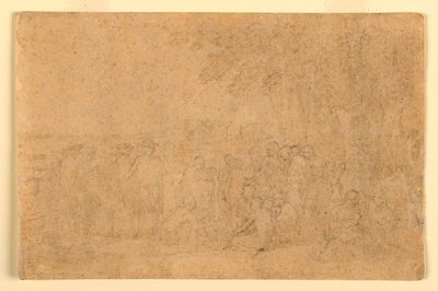 Desenho, Esboço para "Tratado de Penn", 1772 de Benjamin West