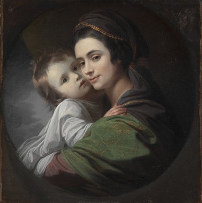 Elizabeth Shewell West e seu filho, Raphael de Benjamin West