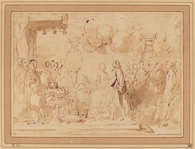 George III retomando o poder real em 1789 de Benjamin West