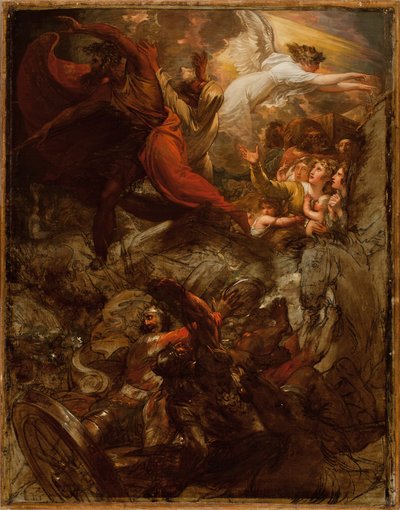 Faraó e seu Anfitrião Perdidos no Mar Vermelho, 1792 e depois de 1800 de Benjamin West