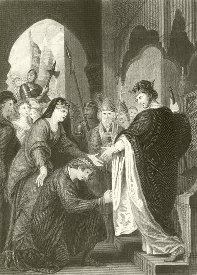 A submissão do príncipe John a Richard I de Benjamin West