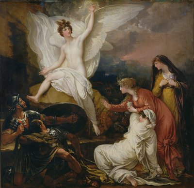O Anjo do Senhor Anunciando a Ressurreição, 1805 de Benjamin West