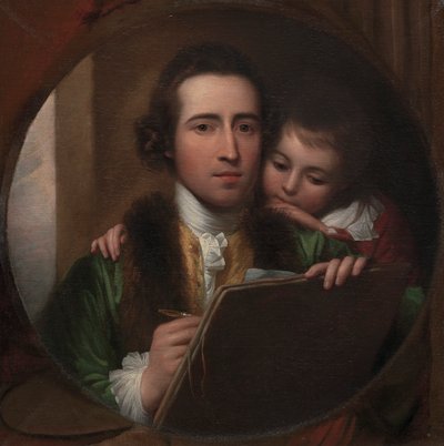 O Artista e o seu Filho Rafael de Benjamin West