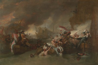 A Batalha de La Hogue de Benjamin West