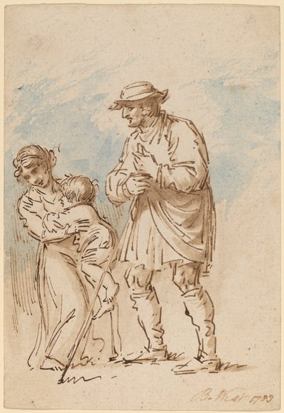 Família vagabundo [reto] de Benjamin West