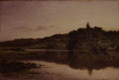 Noite em Streatley, Bedfordshire de Benjamin Williams Leader