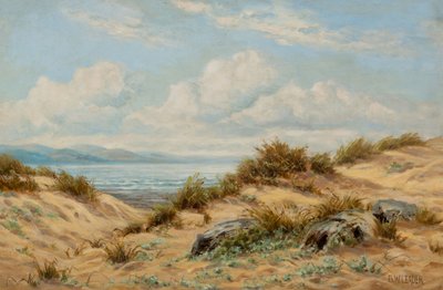 Dunas de areia sobre o Conwy (Óleo sobre tela) de Benjamin Williams Leader