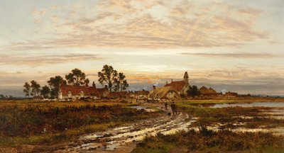 Worcestershire Morning Clearing depois da chuva, 1897 de Benjamin Williams Leader