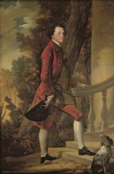 Retrato de Charles, 9º Visconde Irwin (óleo sobre tela) de Benjamin Wilson