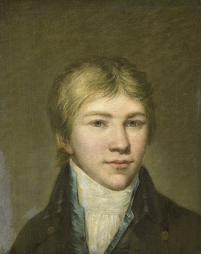 Retrato de Hendrik Arend van den Brink com a idade de 17 anos de Benjamin Wolff