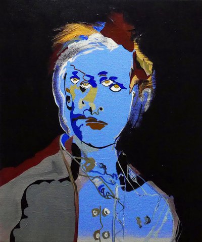 50 Grandes Escritores da História: Arthur Rimbaud, 2015 (óleo e acrílico sobre tela) de Benoit Erwann Boucherot