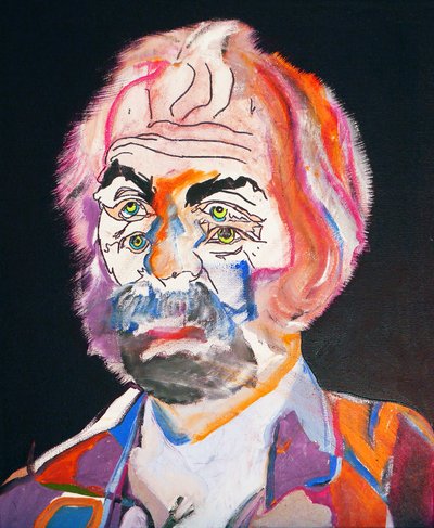 50 Grandes Escritores da História: Walt Whitman, 2015 (óleo e acrílico sobre tela) de Benoit Erwann Boucherot