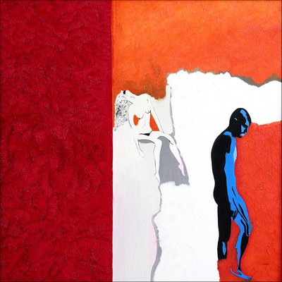 Fotógrafos americanos 6, 2000 (óleo sobre tela) de Benoit Erwann Boucherot