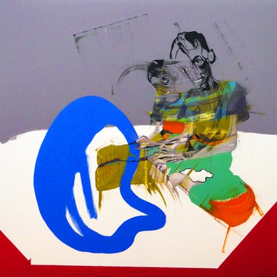 La honte, 2017 (óleo e acrílico sobre tela) de Benoit Erwann Boucherot
