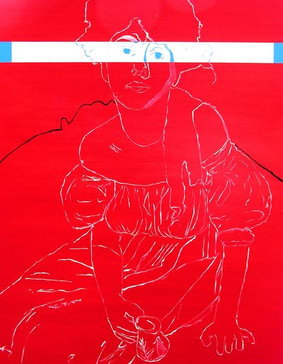 Miss N. 2, 2000 (óleo sobre tela) de Benoit Erwann Boucherot