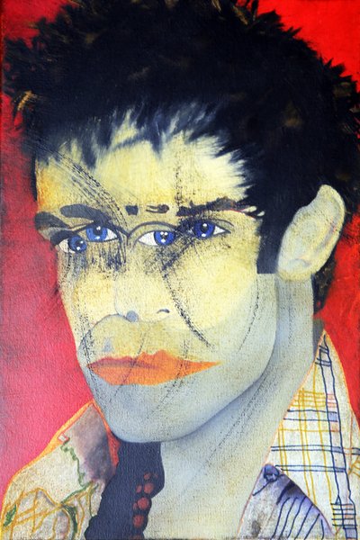 Morgan e eu 1, 2015 (óleo sobre tela impressa) de Benoit Erwann Boucherot