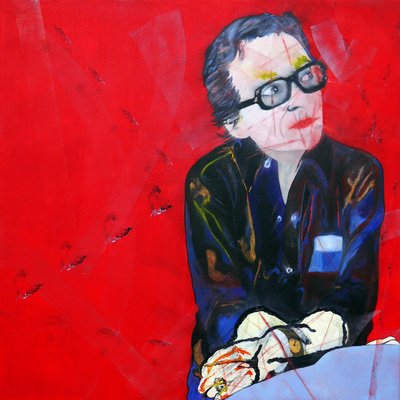 Rouge Duras 2, 2013 (óleo sobre tela) de Benoit Erwann Boucherot