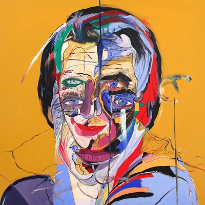 Sébastien bleu, 2000 (óleo sobre tela) de Benoit Erwann Boucherot