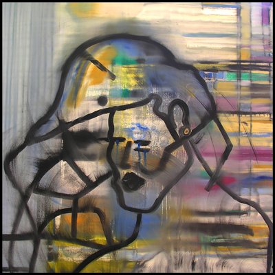 Surautoportrait 1, 2003 (óleo sobre tela) de Benoit Erwann Boucherot