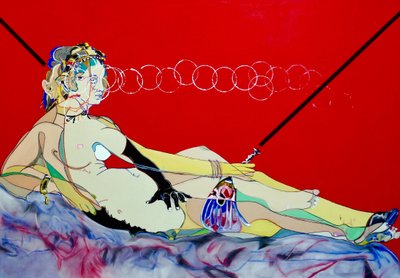 Surpeinture : Ingres  Manet, 2022 (óleo e acrílico sobre tela) de Benoit Erwann Boucherot