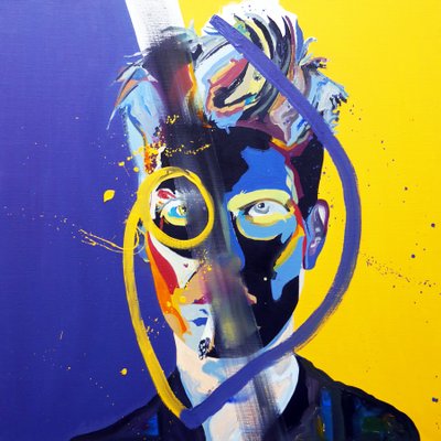 Surportrait : Astrid, 2016 (óleo sobre tela) de Benoit Erwann Boucherot