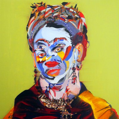 Surportrait : Frida Kahlo, 2018 (óleo sobre tela) de Benoit Erwann Boucherot