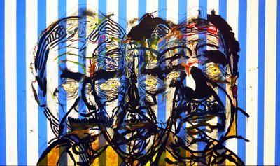 Surportrait : Gabriel Garcia Marquez, 2015 (óleo e acrílico sobre tela) de Benoit Erwann Boucherot