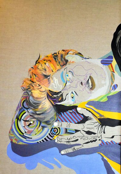 Surportrait: Hippolyte, ato 2, 2016 (óleo sobre tela) de Benoit Erwann Boucherot