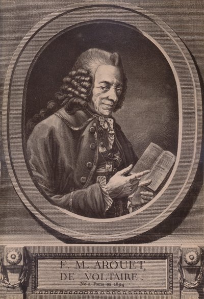 Voltaire, escritor e filósofo francês, século c18th 1894 de Benoit Louis Henriquez