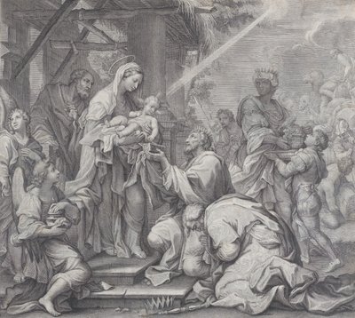 A Adoração dos Magos, 1714-24. de Benoît Farjat