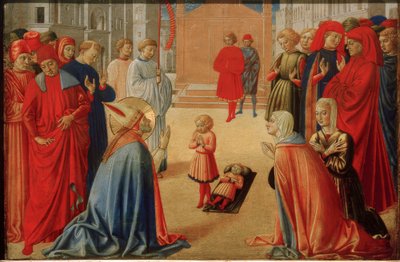 Santo Zenobius desperta um rapaz morto de Benozzo Gozzoli