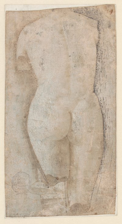 Esboço de Escultura Clássica do Tipo Vênus Pudica de Benozzo Gozzoli