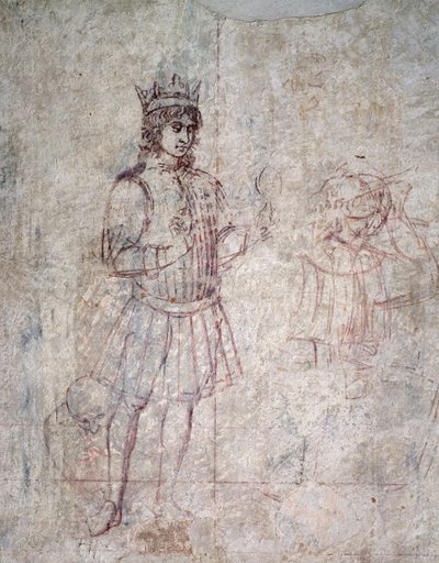 Adoração dos Magos, detalhe da sinopia de Benozzo di Lese di Sandro Gozzoli