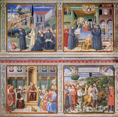 Episódios da Vida de Santo Agostinho, 1463-65 (ver 192535, 192549, 192550, 192551, 192552) de Benozzo di Lese di Sandro Gozzoli