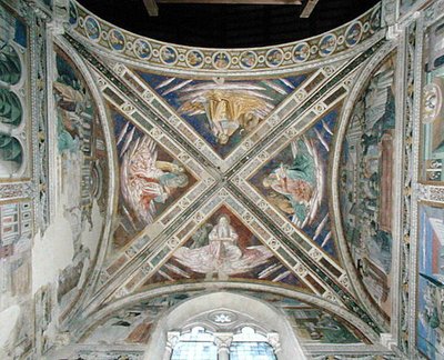 Episódios da Vida de Santo Agostinho, do teto do coro, 1463-65 de Benozzo di Lese di Sandro Gozzoli
