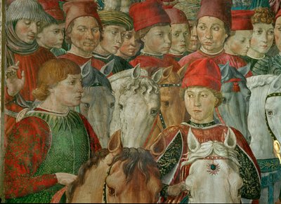 A Adoração dos Magos (fresco) de Benozzo di Lese di Sandro Gozzoli