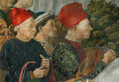 A Adoração dos Magos (fresco) de Benozzo di Lese di Sandro Gozzoli