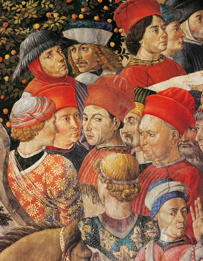 A cavalgada dos Reis Magos de Benozzo di Lese di Sandro Gozzoli