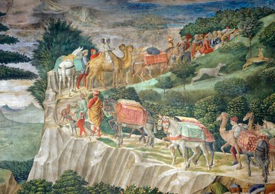 A cavalgada dos Reis Magos de Benozzo di Lese di Sandro Gozzoli