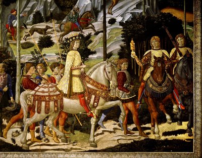 A viagem dos reis magos de Benozzo di Lese di Sandro Gozzoli