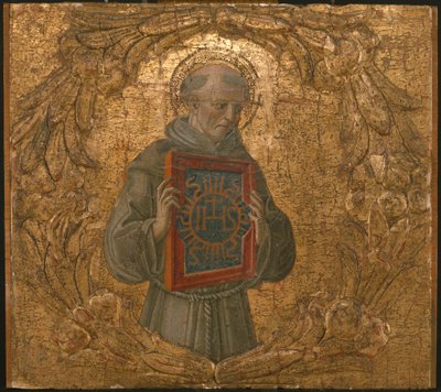 São Bernardino, possivelmente 1474. de Benvenuto di Giovanni