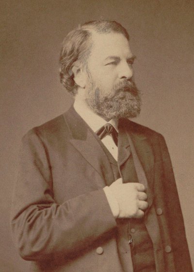 Retrato do violinista e compositor Joseph Joachim 1831-1907, 1887. de Berlin . Photo studio Loescher and
