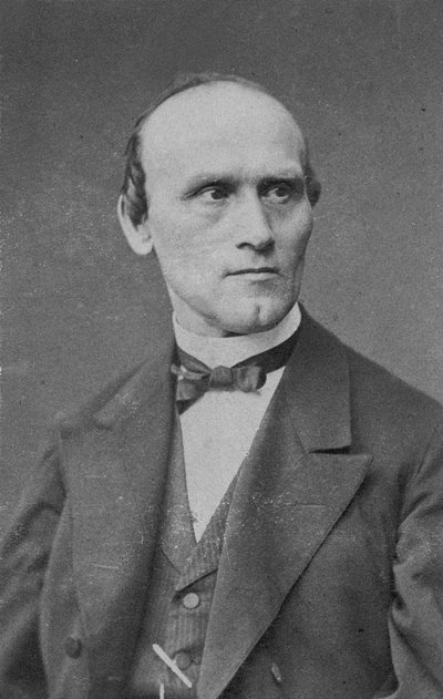 Retrato do compositor Friedrich Kiel 1821-1885 . de Berlin . Photo studio Schaarwächter