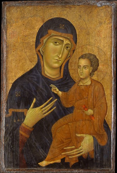 Madonna e criança, possivelmente 1230. de Berlinghiero