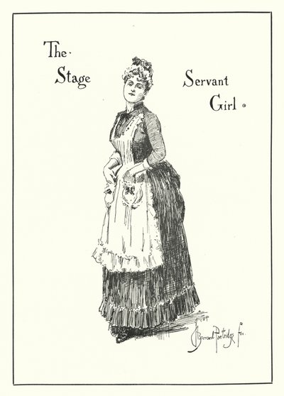 A Servidora de Palco (gravura) de Bernard (after) Partridge