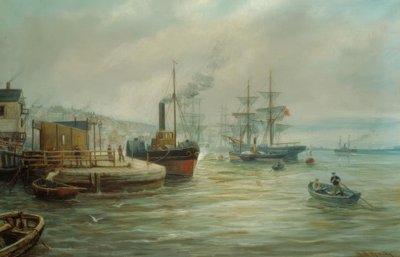 Um navio a remo e outro transporte de Bernard Benedict Hemy
