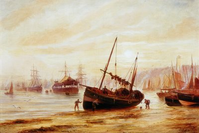 Seascape - boca do Tyne de Bernard Benedict Hemy