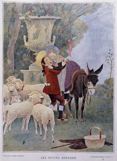 Pastorinhos - Por Boutet de Monvel, o início do século XX. de Bernard Boutet de Monvel